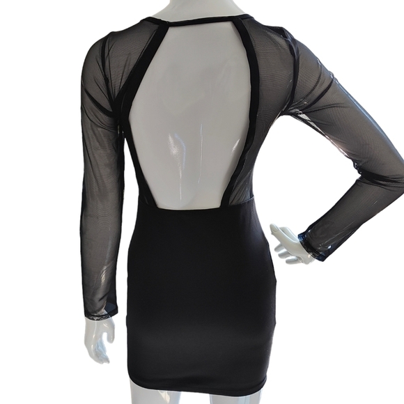 SIRENS Bodycon Cutout Little Black Dress Size XS - Picture 2 of 4